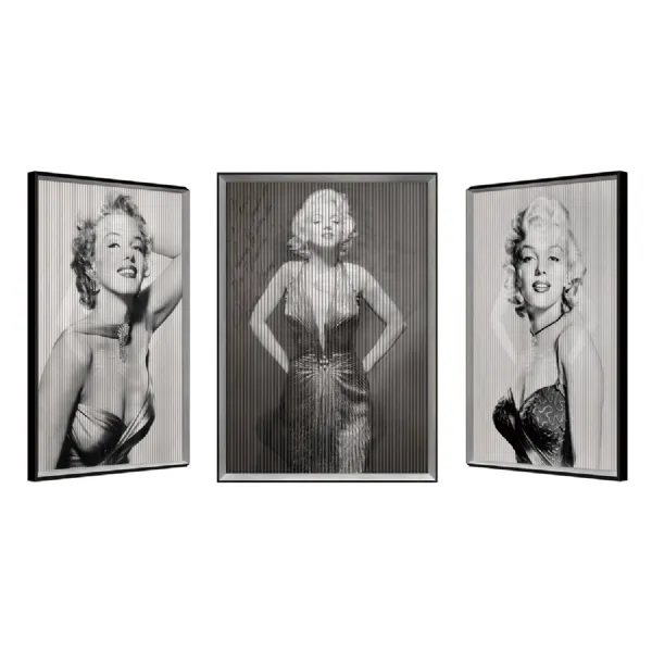 Marilyn Monroe Large Kinetic Wall Art Gold Framed