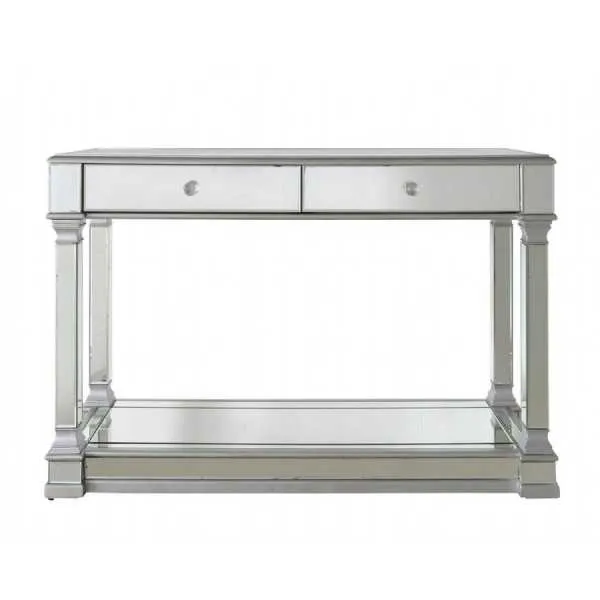 Pollo Console Mirror Table 2 Drawer