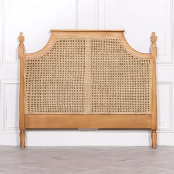 French Rattan Headboard 5ft King Size