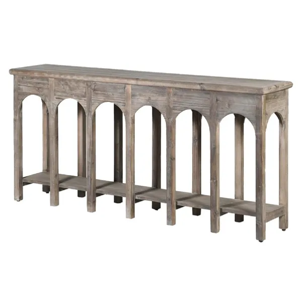 Smokey Grey Arched Console Table