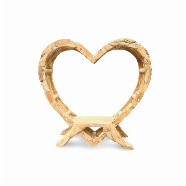 Teak Driftwood Love Bench 180cm