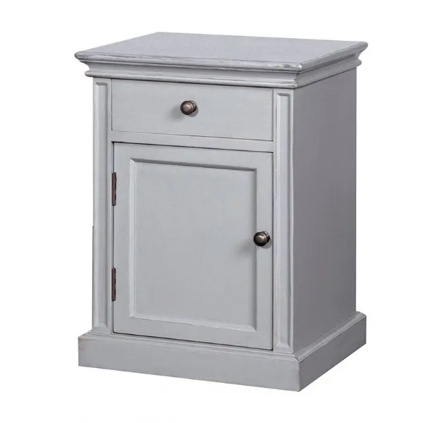 Grey Painted Pot Cupboard Bedside Table