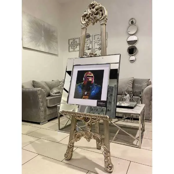 Multicolor Gorilla Wall Art Mirror Frame
