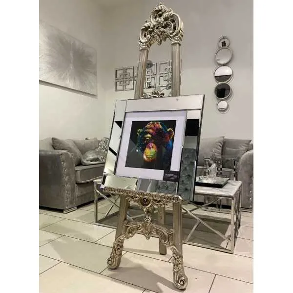 Multicolor Monkeyface Wall Art Mirror Frame