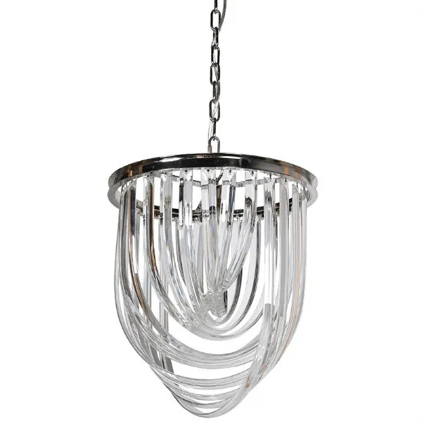 Curved Art Deco Chandelier