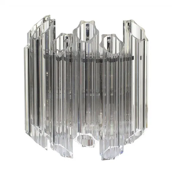 Modern Fluted Tubular Moulded Glass Wall Light