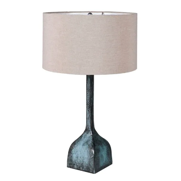 Julian Jade Table Lamp with Linen Shade