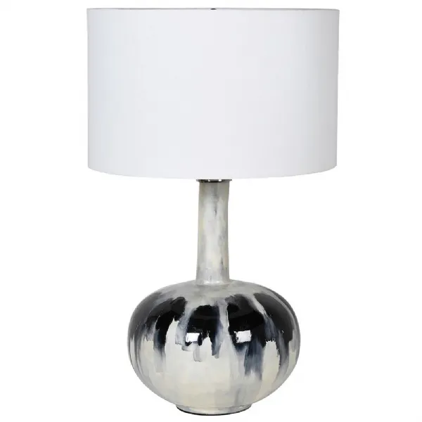 Iceland Rock Enamel Lamp With Shade