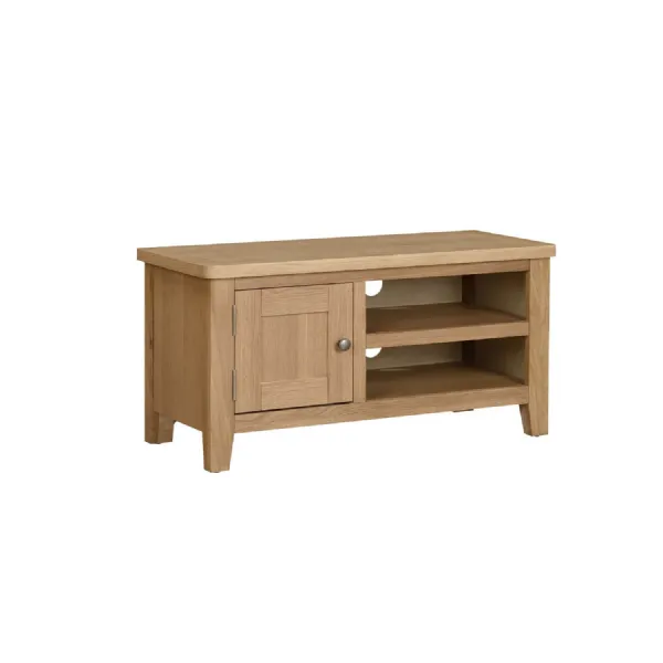 Natural Oak 1 Door Small TV Media Entertainment Unit