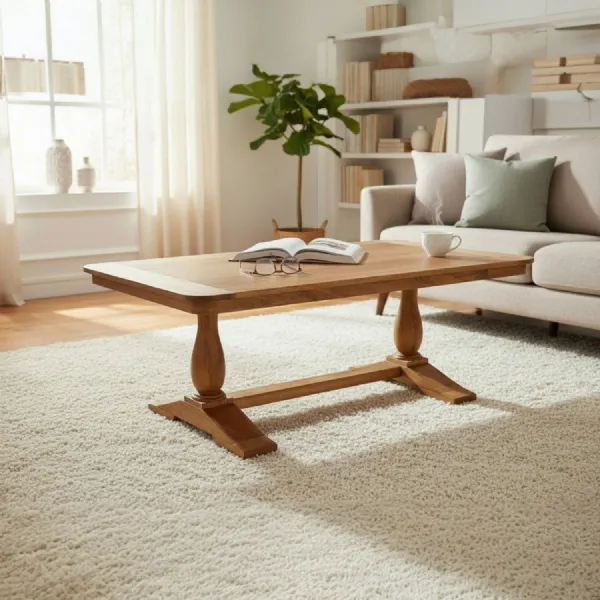 Rustic Mango Wood Rectangular Coffee Table