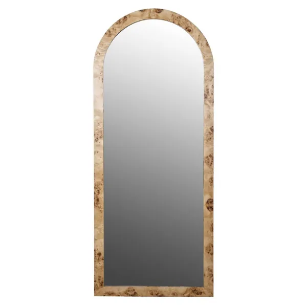 Burl Arch Floor Mirror