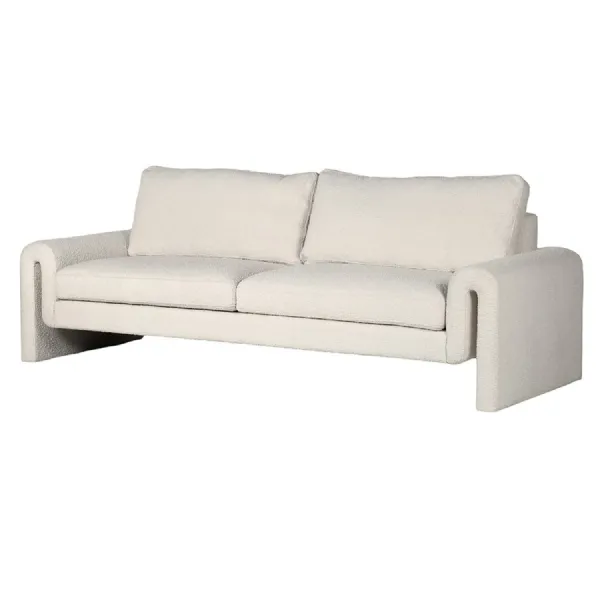 Memphis Ivory Boucle 3 Seater Sofa