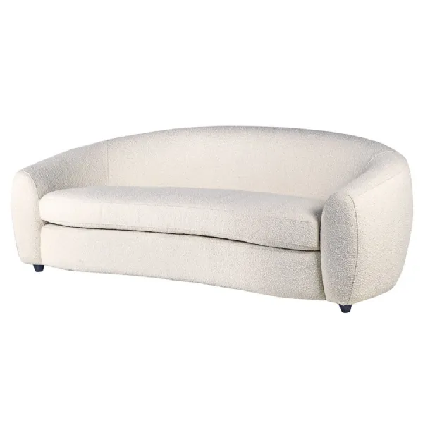 Ivory Boucle 3 Seater Sofa