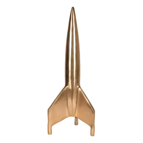 Brass Rocket Decoration