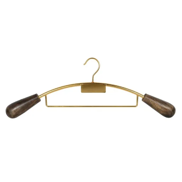 Brass and Mango Wood Coat Hanger
