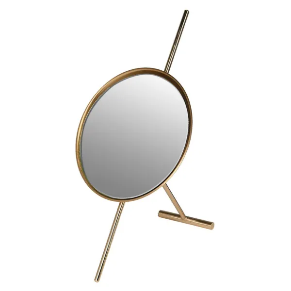Antique Brass Easel Mirror