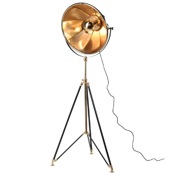 Brass Tripod Floor Lamp