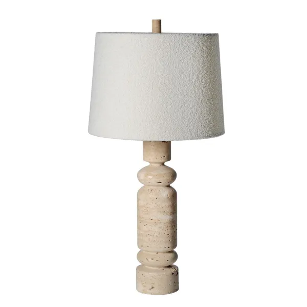 Carob Travertine Table Lamp