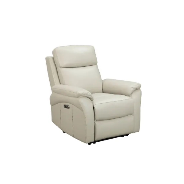 Modern Cashmere Leather Electric Recliner Chair