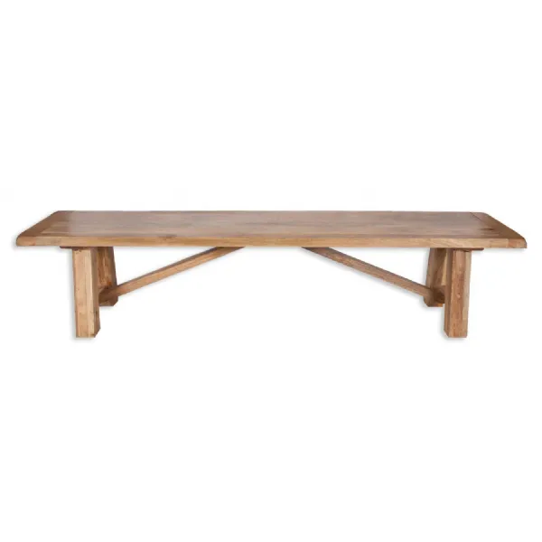 Modern Natural Mango Wood 2M Dining Bench
