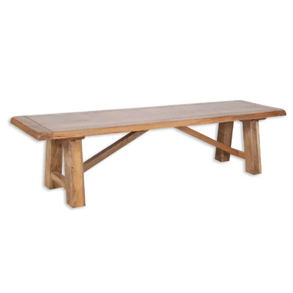 Modern Natural Mango Wood 175cm Dining Bench