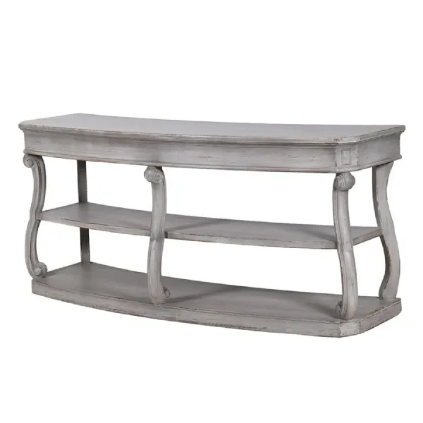 Rustic Fog Grey Console