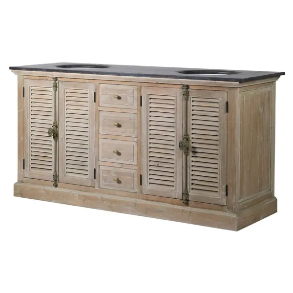 Bluestone 4 Doors and 4 Drawers Double Vanity Unit