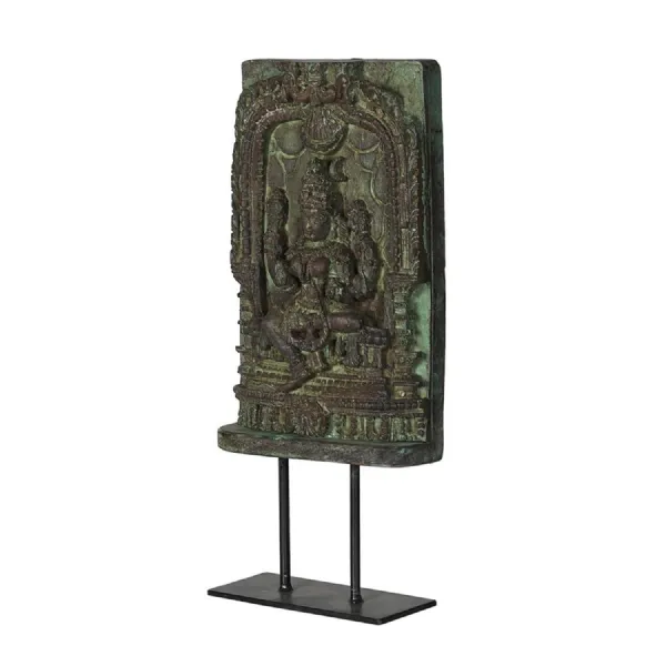 Dark Green Wooden Bracket On Stand