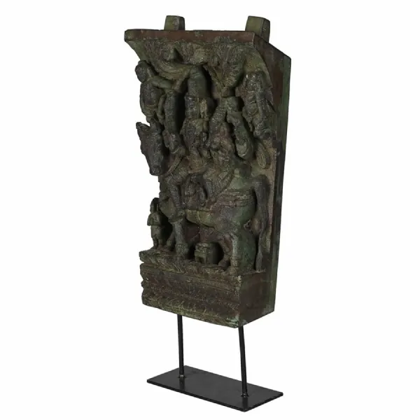 Green Wooden Bracket On Stand