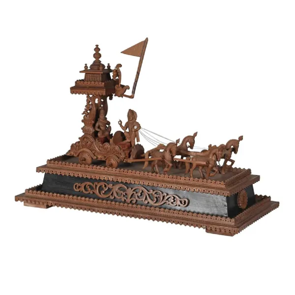 Wooden Horse Cart Decoration