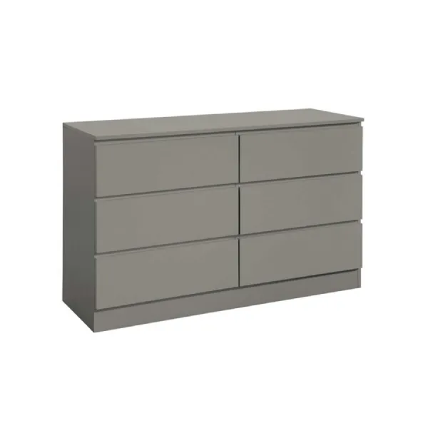 Oslo 6 Drawer Chest Grey