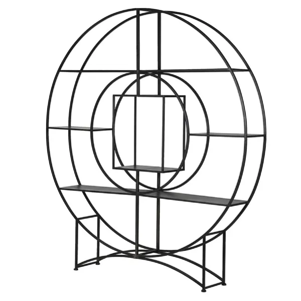 Large Black Circles and Square Display Unit