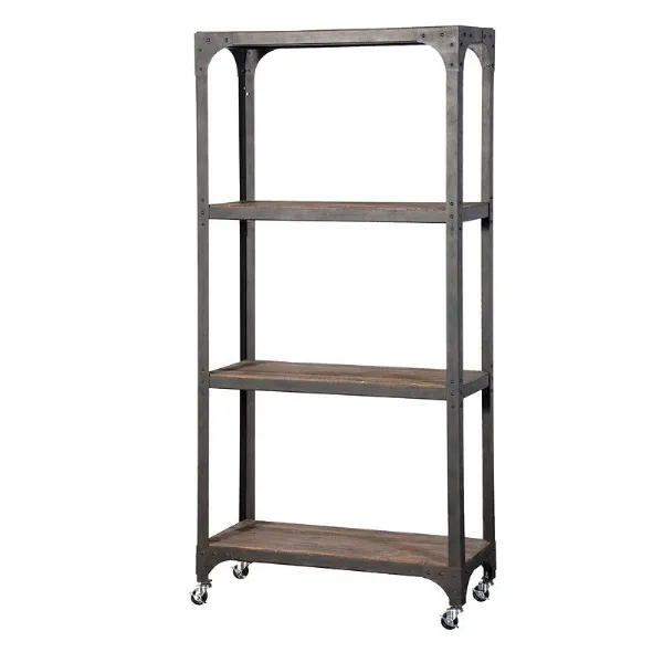 Botanico 3 Tier Open Shelf Unit On Wheels