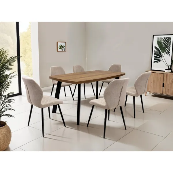 PANAMA 1.6m DINING TABLE DARK OAK