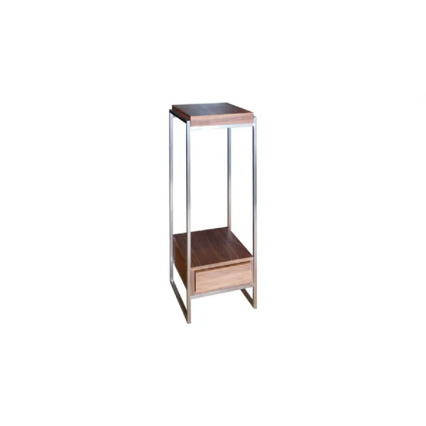 Scatola Pedestal Natural Walnut