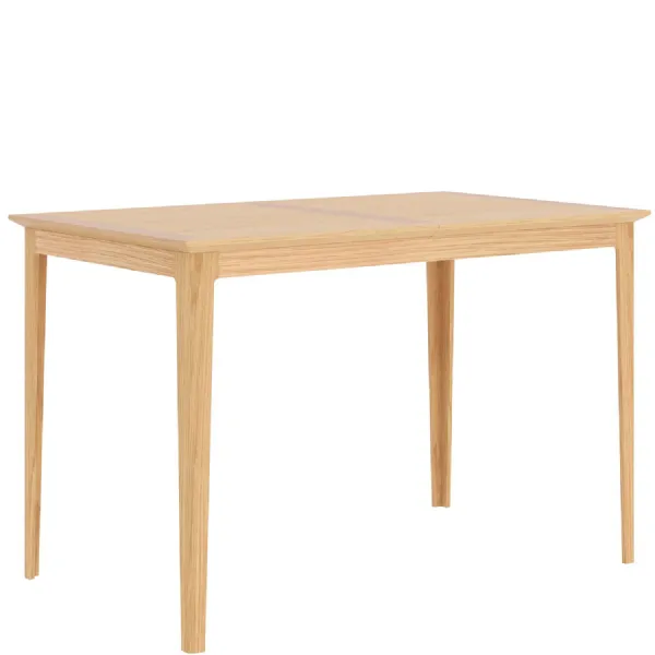 Traditional Style Natural Solid Oak Extended 4 to 6 Seater Dining Table