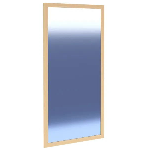 Classic Style Natural Solid Oak Frame Rectangular Wall Mirror