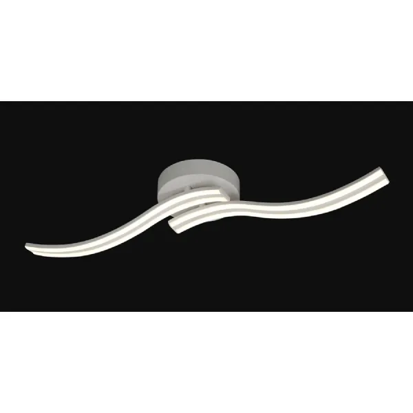 Portsmouth 2 Light Ceiling, Wall, 2 x 12W LED, 4000K, 1556lm, White, 3yrs Warranty