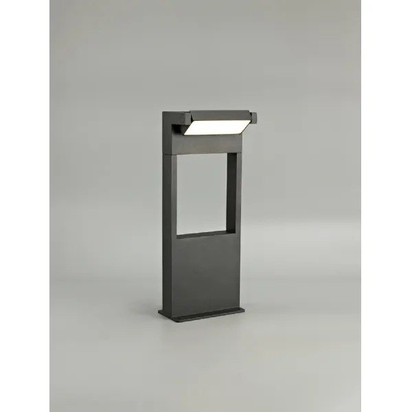 Halstead Short Post, 1 x 10W LED, 3000K, 720lm, IP54, Graphite Black, 3yrs Warranty