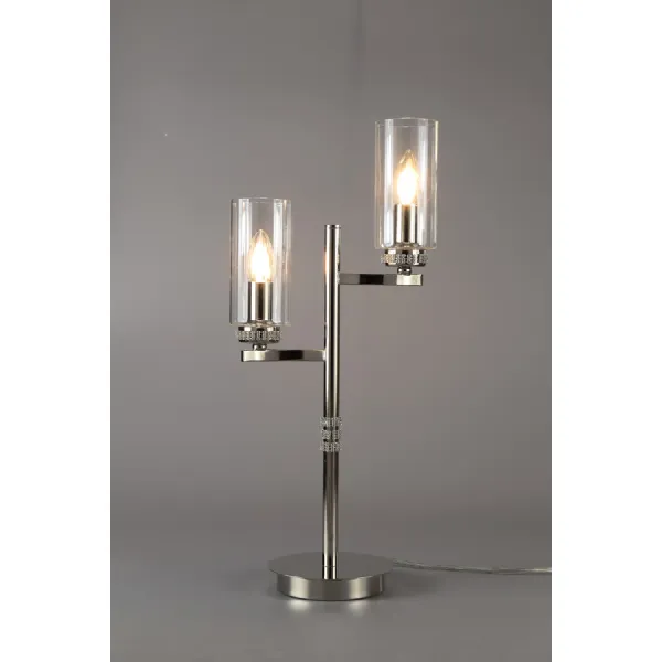 Buckingham Floor Lamp, 3 x E14, Polished Nickel