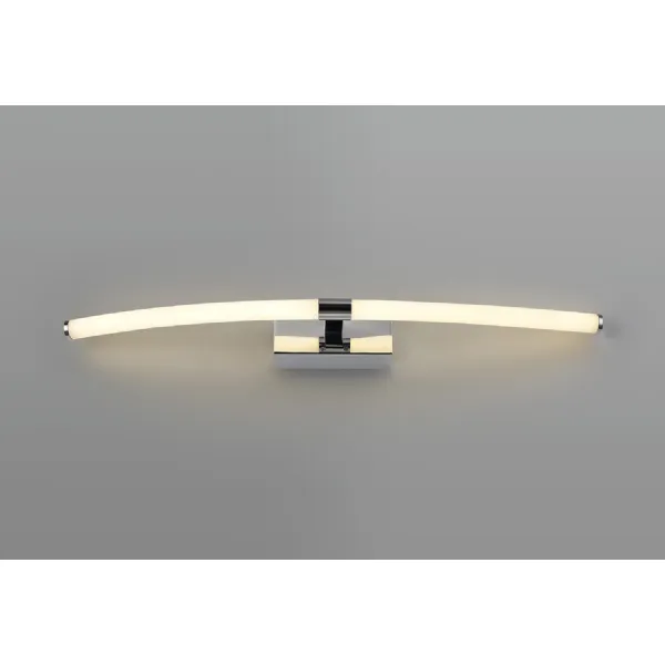 Regent Wall Lamp Large, 2 x 6W LED, 3000K, 840lm, IP44, Polished Chrome, 3yrs Warranty