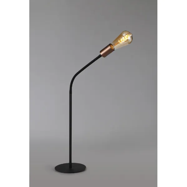 Andover Flexible Table Lamp, 1 Light E27, Satin Black Brushed Copper