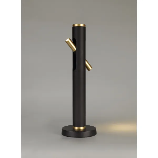 Surrey Table Lamp, 2 x 2W LED, 3000K, 560lm, Sand Black Gold, 3yrs Warranty