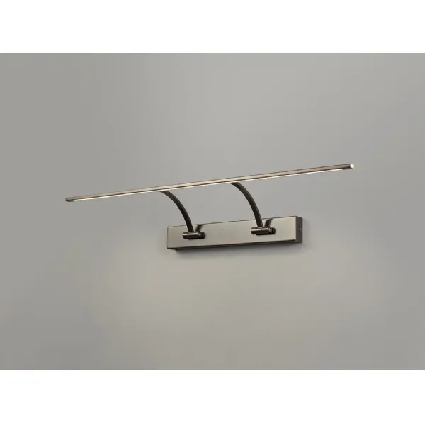 Horam Small 2 Arm Wall Lamp Picture Light, 1 x 14W LED, 3000K, 1070lm, Bronze, 3yrs Warranty