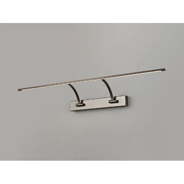 Horam Large 2 Arm Wall Lamp Picture Light, 1 x 16W LED, 3000K, 1200lm, Bronze, 3yrs Warranty