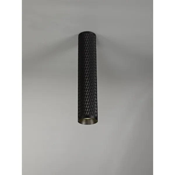 Lenham 30cm Surface Mounted Ceiling Light, 1 x GU10, Sand Black