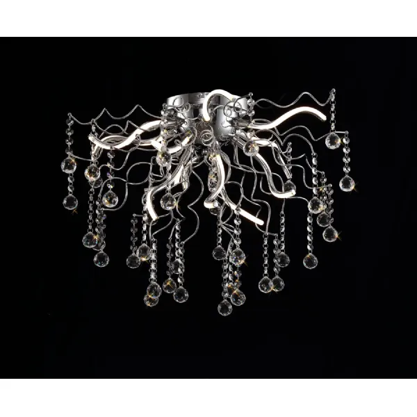 Tunbridge Dimmable Ceiling, 12 x 1.75W LED, 3000K, 1640lm, Polished Chrome, 3yrs Warranty