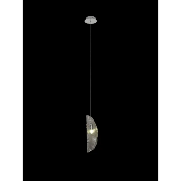 Loughton Pendant 2m, 1 x G9, Polished Chrome Clear Glass