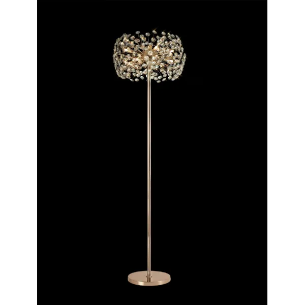 Camden Floor Lamp 8 Light G9 French Gold Crystal