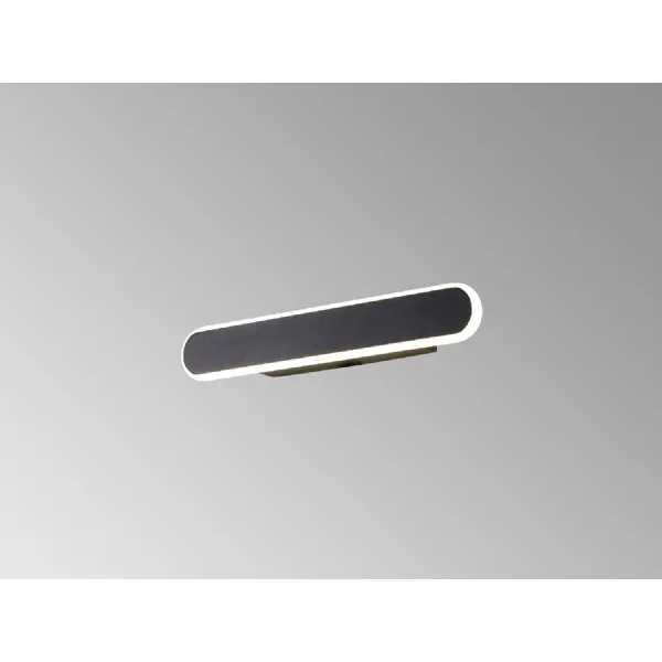 Horley Wall Lamp, 1 x 12W LED, 4000K, 568lm, Satin Black, 3yrs Warranty